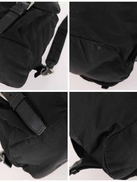 PRADA Backpack Nylon Black Silver Auth 171645 main image 10